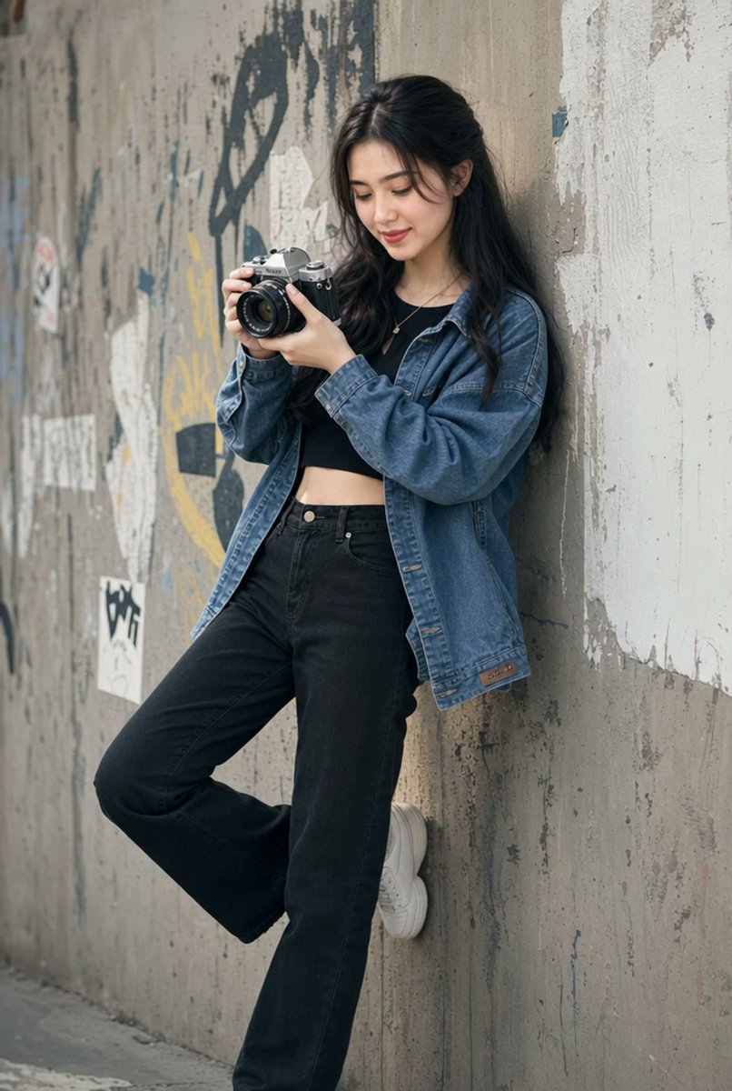Urban Film Camera Portrait
